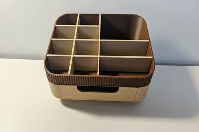 3D-geprinte Modulaire Bureau Organizer met Lade – Opbergsysteem voor Bureau en Thuis