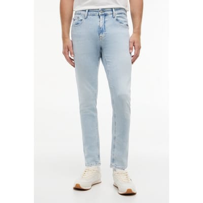 Tommy Hilfiger Austin Slim Tapered Denim Light Größe: W38L30 | Slim Jeans Outlet | Herren | Blau