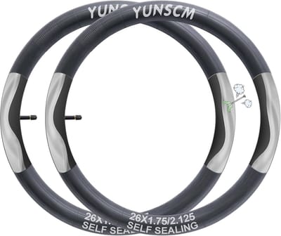 2 Pack Fiets Binnenbanden 26 Inch voor 32mm Schrader Ventiel - Duurzame Butyl Rubber Vervangingen voor MTB