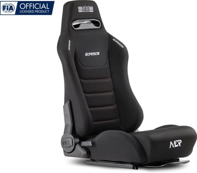 Next Level Racing - ERS3 Elite Verstelbare Racestoel - Stof & Simaero Mesh - Ademende Stof - Zwart