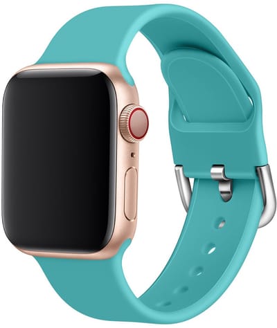 Smartwatch bandje - Apple Watch 38mm 40mm - mint siliconen