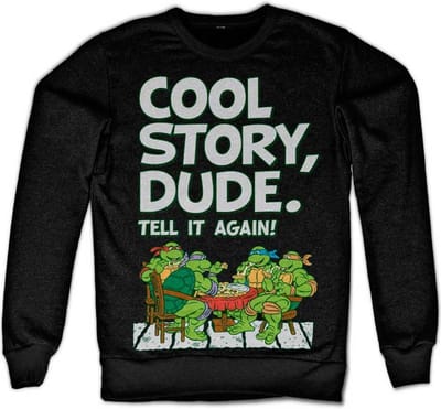 Teenage Mutant Ninja Turtles - Cool Story Dude Sweater/trui - S - Zwart