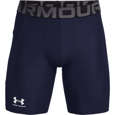 Under Armour UA HG Armour Shorts Heren Sportbroek - Navy - Wit