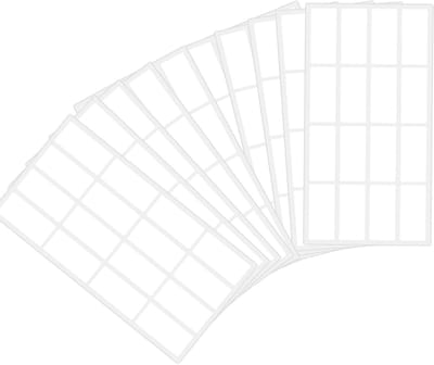 Set van 160 zelfklevende labels 15 x 30 mm, vierkant, herbruikbaar en waterdicht voor thuis, school en kantoor