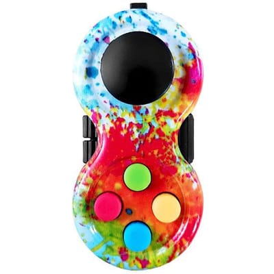 Nouveau Pavé Fidget de Qualité Supérieure avec 8 Fonctions Fidget Manette de Jeu Pavé Focus Jouet Cube Fidget Soulage le Stress et l'Anxiété Jouet