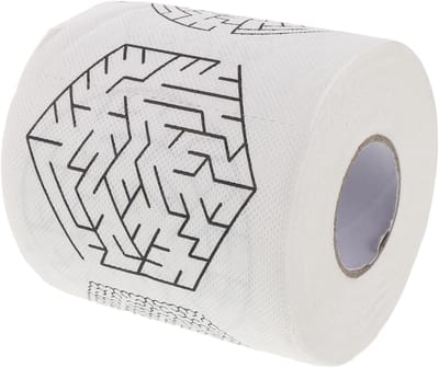 Toiletpapier met Puzzel - Creatief WC-papier - Badkamer Decoratie - Educatieve Opdruk - 1500 cm Lengte - Meerkleurig