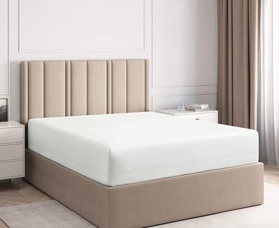 Lubna Home Hoeslaken Tweepersons met elastıek rondom 140x200 +30 cm Jersey CREME
