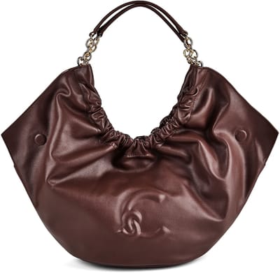 COCCINELLE Leren handtas schoudertas Smash Handbag Smooth Leather Berry donkerpaars
