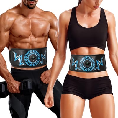 Thijox - ABS Trainer EMS Spierstimulator voor Buikspieren, Effectieve ABS Stimulator met Extra Verlengingsriem, Veilig en Snel Resultaat voor Mannen e