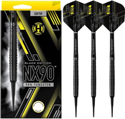Zachte Darts - Dartpijlen Set - Precisie Werpen - 90% Tungsten - 20 Gram - Zwart