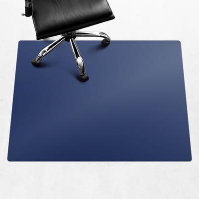 Wallfluent - Vloerbeschermer Kolengranaat - 120x90 cm - Marine Bureaustoelmat - Rechthoekig - Vloerbeschermer Harde Vloer-Computer Stoel Mat-Kantoordecoraties - Koele en donkere kleuren