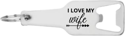 Akyol - i love my wife flesopener - Familie - echtgenote - cadeau - 105 x 25mm