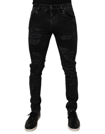 Slim Fit Versleten Jeans