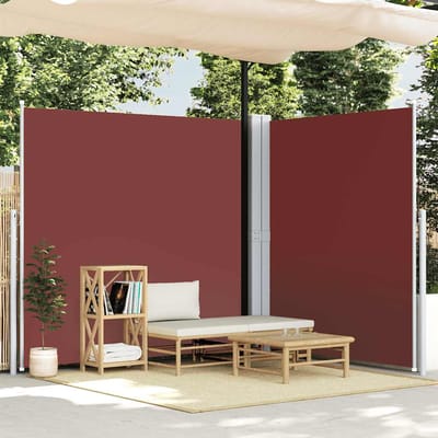 vidaXL - Windscherm - uittrekbaar - 220x600 - cm - bruin