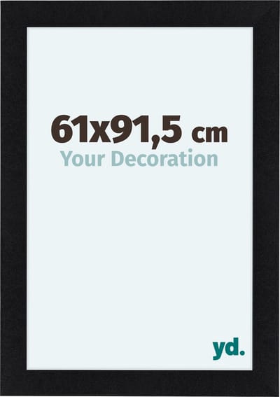 Your Decoration - Fotolijst 61x91,5 cm - MDF - Zwart Mat - Como
