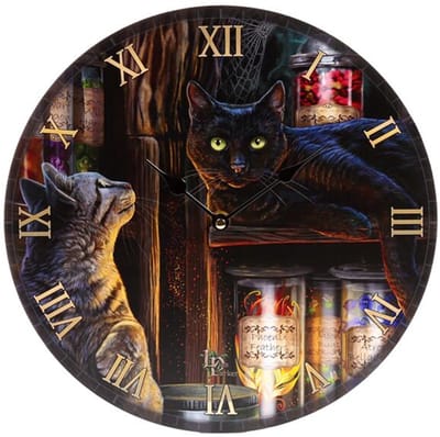 Klok - Lisa Parker Magical Emporium Cats - Bedrukte Klok - 30cm