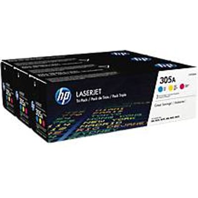 HP 305A - Tonercartridge - Origineel - Standaard Capaciteit - 3 pack - Cyaan/Magenta/Geel