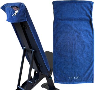 LIFTIN - Sporthanddoek - Fitness Handdoek - 100% Katoen -40x90- Blauw