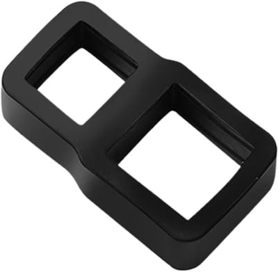 Deurstopper - Deurgreep bumper - Wandbescherming - Zonder boren - 45 cm - Zwart transparant
