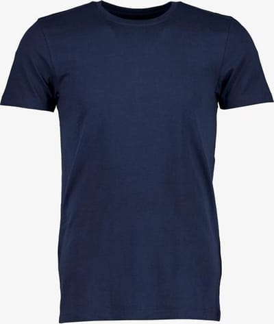 Unsigned heren T-shirt blauw katoen ronde hals - Maat XXL