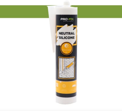 Pro-Fix Neutrale Siliconenkit Transparant – 290 ml, UV-bestendig​ - Kleurloos