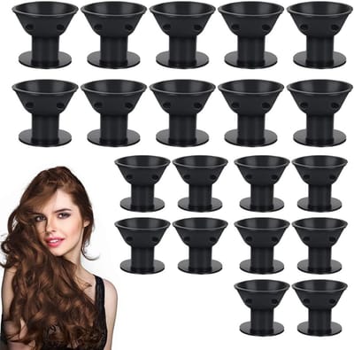 20 Stuks Silicone Haarrollers voor een Mooie Krul zonder Hitte - Perfect voor Slaap en Styling