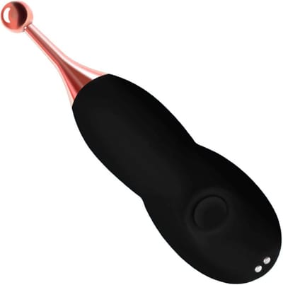 Cupitoys® Luchtdruk - Pinpoint vibrator - 18,5cm - Zwart - 12 standen - Vibrators voor vrouwen en mannen - Sex toys voor vrouwen en mannen