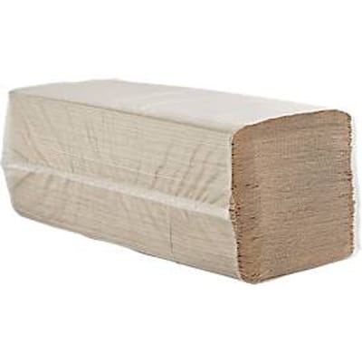 Papieren handdoeken - L 250 x B 230 mm - zigzagvouwen - 1-laag - 5000 vellen - naturel - ons merk Schäfer Shop Pure