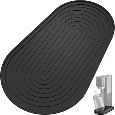 Dailygoods- Afdruipmat Antislip - Siliconen Mat - Druppelmat - Waterdicht - Compatibel met Soda E-Duo/Duo Machine - Blokkeert Watervlekken - Keukenmat
