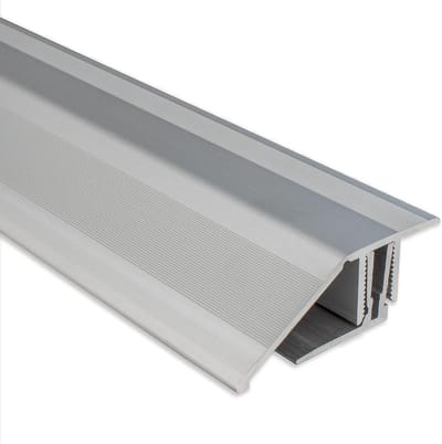 Overgangsprofiel - Compensatieprofiel Vloer - Vloeren Egaliseren - Aluminium Te Klikken - 1000 mm Lengte - Zilver