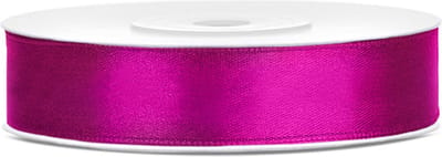 Satijn Lint Fuchsia 12mm 25m
