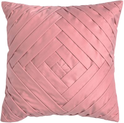 Dutch Decor PHILLY - sierkussen 45x45 cm - velvet - Dusty Rose - roze - Inclusief binnenkussen - Luxe kussens voor woonkamer & bank