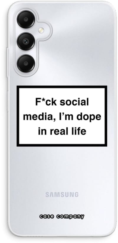 Case Company® - Hoesje geschikt voor Samsung Galaxy A05s hoesje - I'm dope - Soft Cover Telefoonhoesje - Bescherming aan alle Kanten en Schermrand