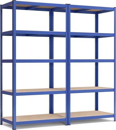 Blue Storage Rack - Stellingkast - Metalen Rekken - Heavy-Duty - 50cm x 100cm x 200cm - Wandmontage - 600kg Statisch draagvermogen