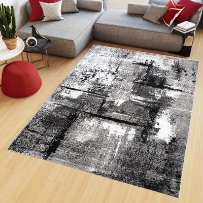 Tapiso Maya Vloerkleed Grijs Slaapkamer Abstract Tapijten Maat- 120x170