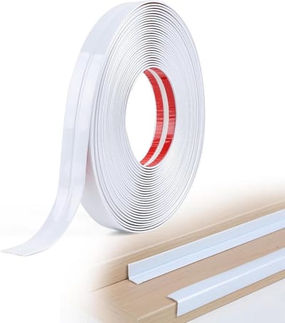 Allecto plus - Flexibele zelfklevende sierlijst voor deur en raam - 2 cm x 10 m - wit glanzend - decoratief en beschermend