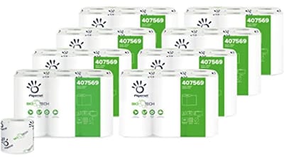 Biologisch 2-laags toiletpapier - 8x12 verpakkingen met 165 vellen - Duurzaam en comfort