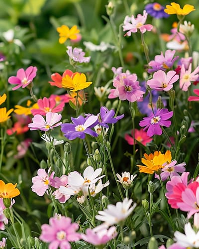 2 sets - Japans Bloemengazon Zaden Eenjarig Bloemenmengsel Laagblijvend 25 Cm