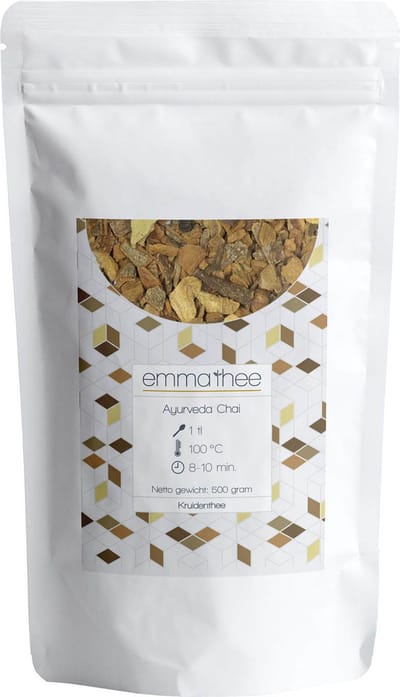 Ayurveda Chai 500 Gram - Losse Thee - Puur & Natuurlijk - Kruidig & Warm