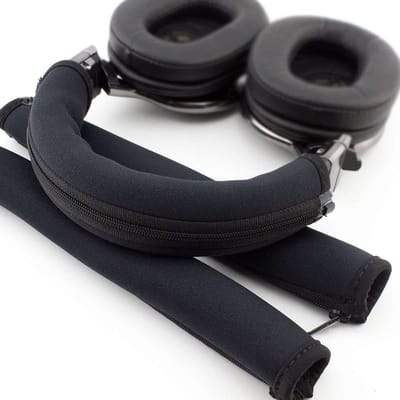 Somstyle Hoofdband Cover Geschikt voor AudioTechnica ATH M50X, M50, M40X, M40, M30X & M20X Koptelefoon - Neopreen - Band voor Hoofdtelefoon - Zwart