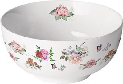 kom-schaaltje-Ambiente-porselein-fine bone China-Charlotte-bloemen-vlinders-kado-cadeau