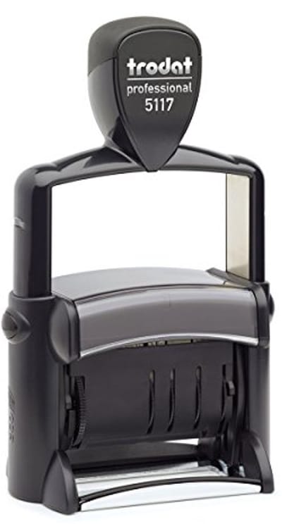 Datumstempel Professioneel 5117 met Tekstband - Zwart - 3,8 mm Letterhoogte