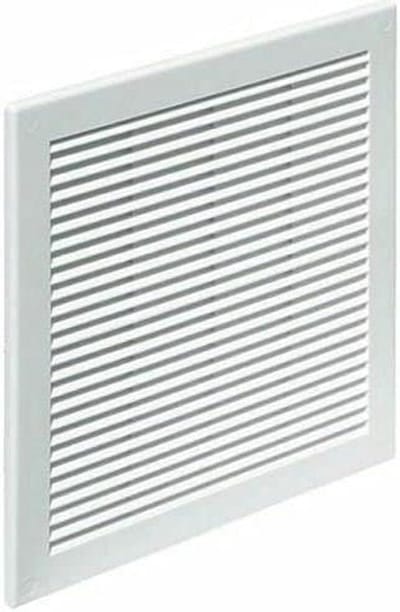 Ventilatie Rooster - Afdekking Ventilatie - Luchtcirculatie Binnen - Met Vliegscherm - 300 x 300 mm - Wit