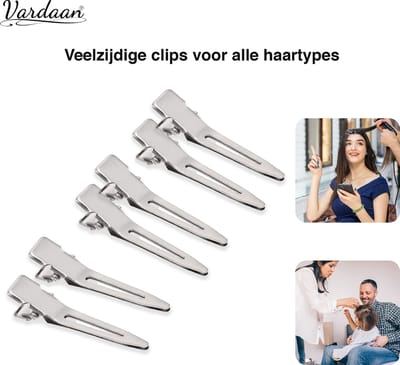Vardaan Professionele Premium Haarclips- Haar Clips Alligator Klemmen Haarknip Spelden - Clips Metalen - Alligator Haarspelden - Clips Kleding voor Haar Extensions - 50 pcs 4.5cm