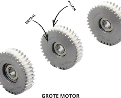 Havena 36T Half-Metaal Half-Nylon Tandwiel – 47.5×13.5mm met 8mm Lager – Geschikt voor Grote Variant E-Bike & Fatbike Motoren