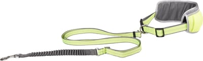 Flamingo hardloopriem hond – heupriem hond – jogginglijn hond reflecterend – handsfree hondenriem Rono Fluo Geel