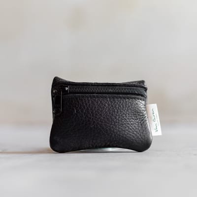 Portemonnee Rits - Zwart leder