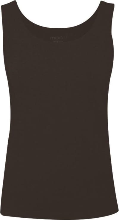 MOOI! Company - Basis Top Amelia  - Top met brede bandjes -Aansluitend model - Kleur  Coffee - XS
