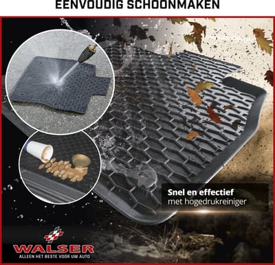 Walser DirtGuard rubberen voetmatten geschikt voor SsangYong Tivoli 01/2015-Vandaag - Tivoli Grand 06/2021-Vandaag