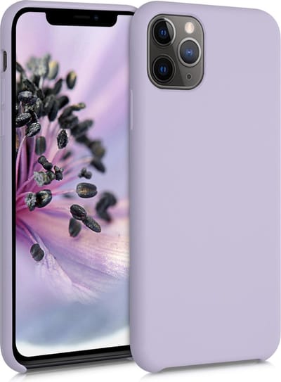 kwmobile telefoonhoesje geschikt voor Apple iPhone 11 Pro Max - Hoesje met siliconen coating - Smartphone case in lila wolk